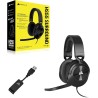 Corsair HS55 Surround Casque de Jeu Filaire Multiplateforme Léger - Son Surround Dolby 7.1 - Compatible iCUE - PC, Mac, PS5, PS4