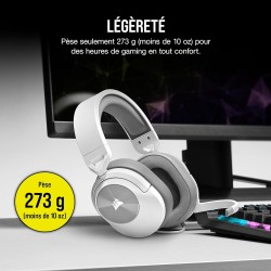 CORSAIR HS55 STEREO Casque Gaming Filaire Léger – Microphone omnidirectionnel, Haut-Parleurs en Néodyme, Compatible iCUE – PC, M