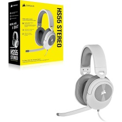 CORSAIR HS55 STEREO Casque Gaming Filaire Léger – Microphone omnidirectionnel, Haut-Parleurs en Néodyme, Compatible iCUE – PC, M