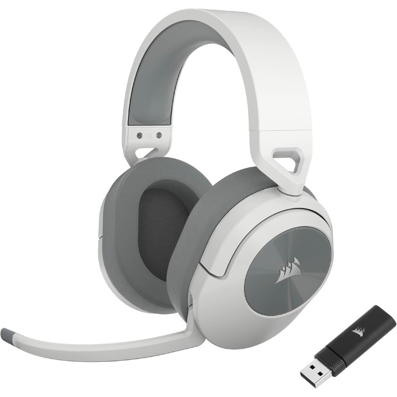 Corsair HS55 Wireless Casque de Jeu Léger - Son Surround Dolby 7.1 - Microphone Omnidirectionnel - Portée Jusqu'à 50 Pieds - Com