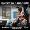 Corsair HS55 Wireless Casque de Jeu Léger - Son Surround Dolby 7.1 - Microphone Omnidirectionnel - Portée Jusqu'à 50 Pieds - Com