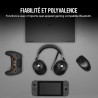 Corsair hs55 wireless core casque gaming - connectivité sans fil 2,4 ghz, jusqu’à 15m bleutooth, tempest 3d audiotech sur ps5, m