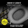 Corsair HS55 Surround Casque de Jeu Filaire Multiplateforme Léger - Son Surround Dolby 7.1 - Compatible iCUE - PC, Mac, PS5, PS4