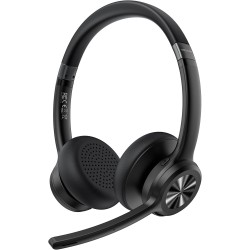Tecknet casque bleutooth sans fil avec micro, casque sans fil pc, casque ordinateur avec micro rechargeable pour les chauffeurs 