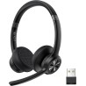 Tecknet casque bleutooth sans fil avec micro, casque sans fil pc, casque ordinateur avec micro rechargeable pour les chauffeurs 
