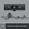 Logitech Brio 500 Webcam Streaming HD avec Expo Auto, Mode ’Show’, Deux Micros à Réduction de Bruit, Clapet Confidentiel, Compat