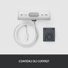 Logitech Brio 500 Webcam Streaming HD avec Expo Auto, Mode ’Show’, Deux Micros à Réduction de Bruit, Clapet Webcam Confidentiel,