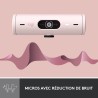 Logitech Brio 500 Webcam Streaming HD avec Expo Auto, Mode ’Show’, Deux Micros à Réduction de Bruit, Clapet Webcam Confidentiel,