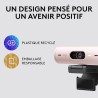 Logitech Brio 500 Webcam Streaming HD avec Expo Auto, Mode ’Show’, Deux Micros à Réduction de Bruit, Clapet Webcam Confidentiel,
