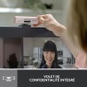 Logitech Brio 500 Webcam Streaming HD avec Expo Auto, Mode ’Show’, Deux Micros à Réduction de Bruit, Clapet Webcam Confidentiel,