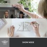 Logitech Brio 500 Webcam Streaming HD avec Expo Auto, Mode ’Show’, Deux Micros à Réduction de Bruit, Clapet Webcam Confidentiel,