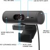 Logitech Brio 500 Full HD Webcam et Zone Vibe 100 Casque sans Fil avec Micro Anti-Parasite, Compatible avec Microsoft Teams, Goo