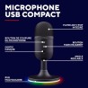 Trust Gaming GXT 236 Yami Micro Gamer à Condensateur, Microphone USB pour Le Streaming, Twitch, Youtube, Podcast, Jeux PS5, PS4,