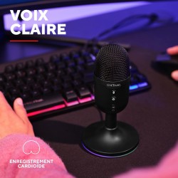 Trust Gaming GXT 236 Yami Micro Gamer à Condensateur, Microphone USB pour Le Streaming, Twitch, Youtube, Podcast, Jeux PS5, PS4,