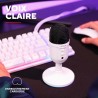 Trust Gaming GXTW 236 Yami Micro Blanc à Condensateur, Microphone USB pour Le Streaming, Twitch, Youtube, Podcast, Jeux PS5, PS4