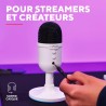 Trust Gaming GXTW 236 Yami Micro Blanc à Condensateur, Microphone USB pour Le Streaming, Twitch, Youtube, Podcast, Jeux PS5, PS4