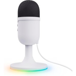 Trust Gaming GXTW 236 Yami Micro Blanc à Condensateur, Microphone USB pour Le Streaming, Twitch, Youtube, Podcast, Jeux PS5, PS4