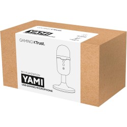 Trust Gaming GXTW 236 Yami Micro Blanc à Condensateur, Microphone USB pour Le Streaming, Twitch, Youtube, Podcast, Jeux PS5, PS4
