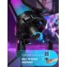 FIFINE USB Micro Gaming, Micro PC pour Podcast Streaming, Condensateur Microphone de Bureau per PS4 PS5 Ordinateur, avec Bouton 