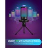 FIFINE USB Micro Gaming, Micro PC pour Podcast Streaming, Condensateur Microphone de Bureau per PS4 PS5 Ordinateur, avec Bouton 