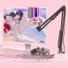 FIFINE USB Microphone Gaming kit, RGB Condensateur Microphone pour Ordinateur PC PS5, avec Bouton de Silence, Fixation Antichoc,