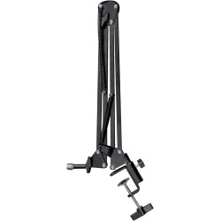 Trust Gaming GXT 253 Emita Bras Micro Réglable Articulé, Perche avec Rotation à 360 Degrés, Pied Micro, Monture Anti-vibrations,