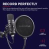 Trust Gaming GXT 252+ Emita Plus Bras Micro PC Cardioïde, Filtre Anti-Pop - Microphone USB pour Podcast, Streaming - Perche Micr