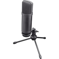 Trust Gaming GXT 252+ Emita Plus Bras Micro PC Cardioïde, Filtre Anti-Pop - Microphone USB pour Podcast, Streaming - Perche Micr