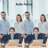 W4DS 2K Webcam avec Deux Microphone, Autofocus, Réduction du Bruit, 78°View, Correction de la Lumière, Plug&Play, pour Youtube/F