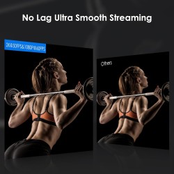 W4LS 2K Webcam, HD Webcam avec Microphone, 2K/50FPS, éclairage Circulaire, Autofocu, Réduction du Bruit, Correction de la Lumièr