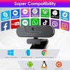 V20 UHD 4K Webcam avec Microphone et Haut - parleurs, 4K/25IPS, AI Autofocus, Télécommand, Correction de la Lumière, 112°View, V