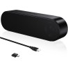 Zetiy haut-parleur d'ordinateur, usb enceintes pour pc mini barre de son portatifs stéréo enceintes de bureau pour laptop bureau