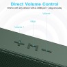 Zetiy haut-parleur d'ordinateur, usb enceintes pour pc mini barre de son portatifs stéréo enceintes de bureau pour laptop bureau