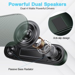 Zetiy haut-parleur d'ordinateur, usb enceintes pour pc mini barre de son portatifs stéréo enceintes de bureau pour laptop bureau