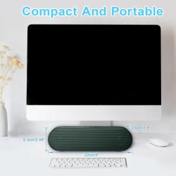 Zetiy haut-parleur d'ordinateur, usb enceintes pour pc mini barre de son portatifs stéréo enceintes de bureau pour laptop bureau