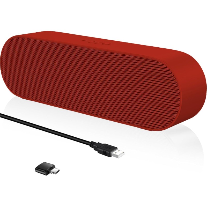 Zetiy haut-parleur d'ordinateur, usb enceintes pour pc mini barre de son portatifs stéréo enceintes de bureau pour laptop bureau