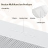 Zetiy haut-parleur d'ordinateur, usb enceintes pour pc mini barre de son portatifs stéréo enceintes de bureau pour laptop bureau