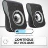 APM Enceintes Filaires USB 2.0, Duo Haut-Parleurs PC Ordinateur, Son Clair et de Qualité, Autoalimentées Via Câble USB, Volume R