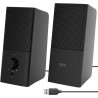 APM Enceintes Filaires USB 2.0, Duo Haut-Parleurs PC Ordinateur, Son Clair et de Qualité, Autoalimentées Via Câble USB, Volume R