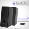 APM Enceintes Filaires USB 2.0, Duo Haut-Parleurs PC Ordinateur, Son Clair et de Qualité, Autoalimentées Via Câble USB, Volume R