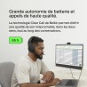 Belkin soundform adapt casque bleutooth sans fil avec micro, connexion multipoint, autonomie 65h, enc, bleutooth ou câble, casqu