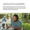 Belkin soundform adapt casque bleutooth sans fil avec micro, connexion multipoint, autonomie 65h, enc, bleutooth ou câble, casqu