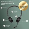 Jabra evolve 65 te casque stéréo bleutooth sans fil (3e édition 2025), micro antibruit, connexion double appareil, batterie 16h,
