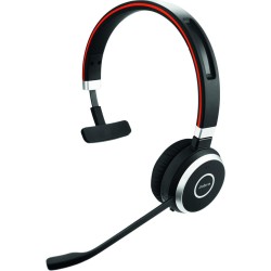 Jabra evolve 65 se - micro-casque mono bleutooth sans fil - micro à réduction de bruit, haute autonomie et base de chargement - 