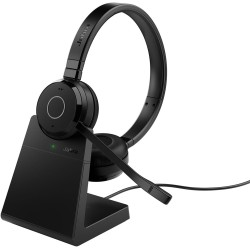 Jabra Evolve 65 Te (Third Edition) - Casque stéréo sans Fil certifié pour Les Communications unifiées, Batterie 12 Heures, USB-A