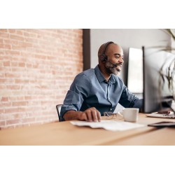 Jabra Evolve 65 Te (Third Edition) - Casque stéréo sans Fil certifié pour Les Communications unifiées, Batterie 12 Heures, USB-A
