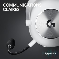 Logitech g pro x 2 lightspeed casque audio, micro-casque détachable, enceinte graphène 50 mm, dts:x, 2.0-7.1 surround, bleutooth