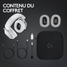 Logitech g pro x 2 lightspeed casque audio, micro-casque détachable, enceinte graphène 50 mm, dts:x, 2.0-7.1 surround, bleutooth