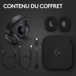 Logitech g pro x 2 lightspeed casque audio bleutooth, micro-casque détachable, enceinte graphène 50 mm, dts:x casque 2.0—7.1 sur