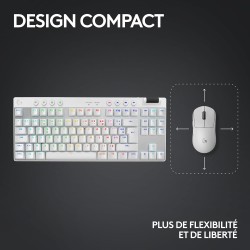 Logitech G PRO X TKL LIGHTSPEED clavier de jeu sans fil, ultra-portable, sans pavé numérique + G PRO X 2 LIGHTSPEED Casque audio